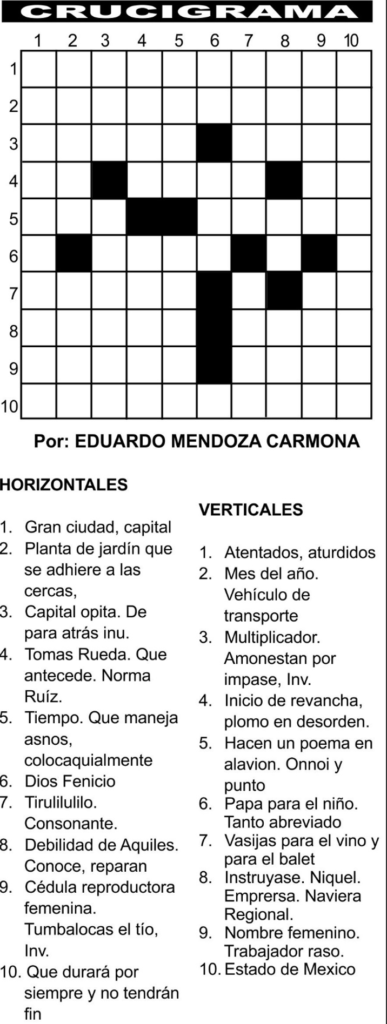 Crucigrama